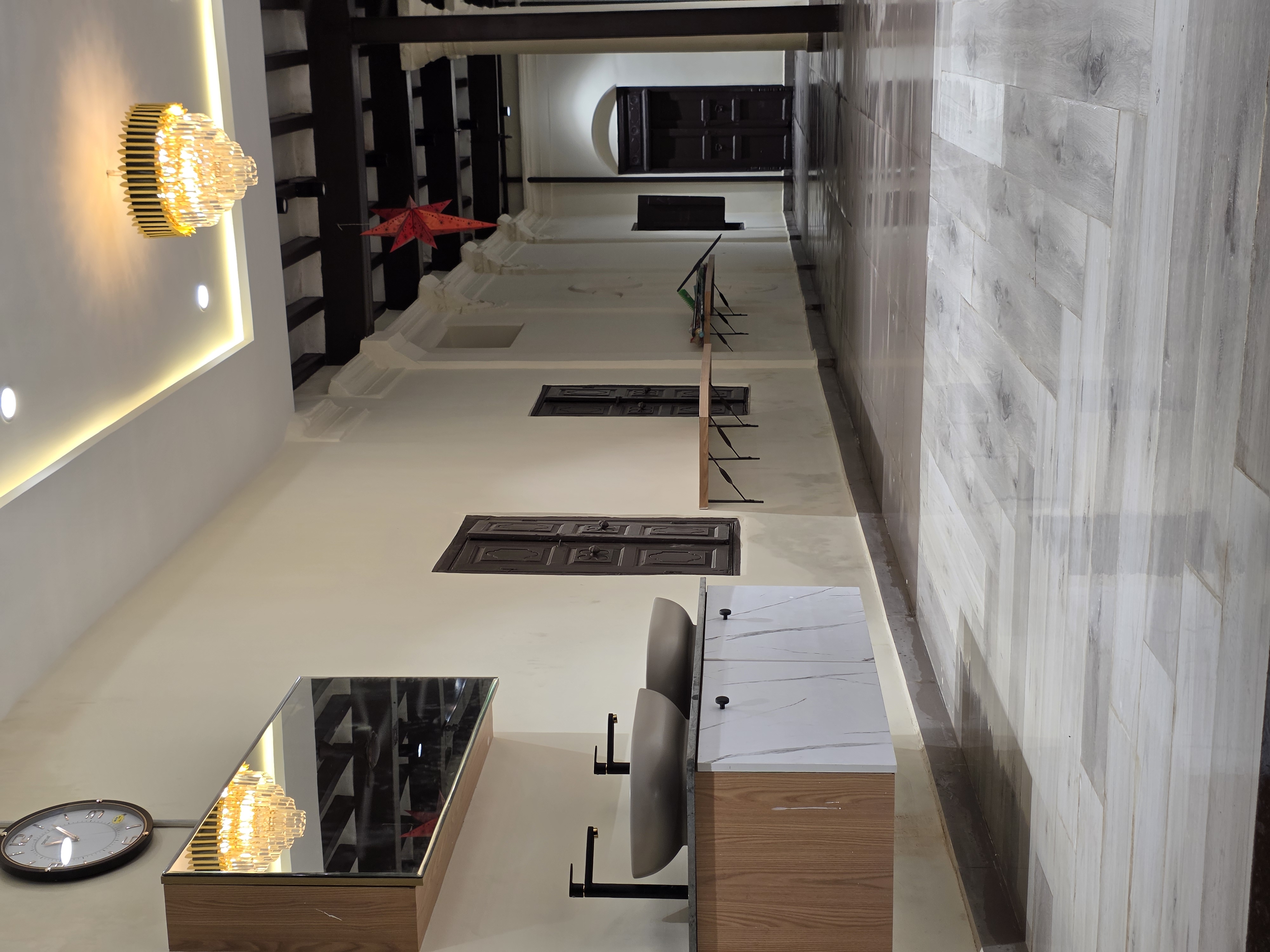 Murugan idly kadai interior in pudukkottai